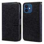 For iPhone 13 mini Skin Feeling Oil Leather Texture PU + TPU Phone Case(Black)