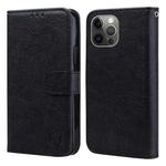 For iPhone 11 Pro Skin Feeling Oil Leather Texture PU + TPU Phone Case(Black)