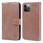 For iPhone 11 Pro Skin Feeling Oil Leather Texture PU + TPU Phone Case(Champagne)