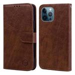 For iPhone 13 Pro Skin Feeling Oil Leather Texture PU + TPU Phone Case(Brown)