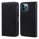 For iPhone 13 Pro Max Skin Feeling Oil Leather Texture PU + TPU Phone Case(Black)