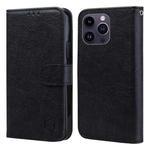 For iPhone 15 Pro Max Skin Feeling Oil Leather Texture PU + TPU Phone Case(Black)