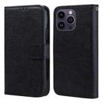 For iPhone 14 Pro Max Skin Feeling Oil Leather Texture PU + TPU Phone Case(Black)