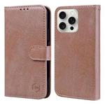 For iPhone 16 Pro Skin Feeling Oil Leather Texture PU + TPU Phone Case(Champagne)