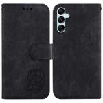 For Samsung Galaxy M14 Little Tiger Embossed Leather Phone Case(Black)