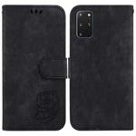 For Samsung Galaxy S20+ Little Tiger Embossed Leather Phone Case(Black)