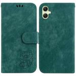 For Samsung Galaxy A05 Little Tiger Embossed Leather Phone Case(Green)