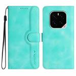 For Honor GT Pro Heart Pattern Skin Feel Leather Phone Case(Light Blue)