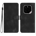 For Honor GT Pro Heart Pattern Skin Feel Leather Phone Case(Black)