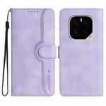 For Honor GT Pro Heart Pattern Skin Feel Leather Phone Case(Purple)