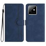 For Honor X60 GT Heart Pattern Skin Feel Leather Phone Case(Royal Blue)