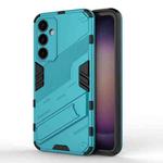 For Samsung Galaxy S23 FE 5G Punk Armor 2 in 1 PC + TPU Shockproof Phone Case with Invisible Holder(Blue)