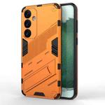 For Samsung Galaxy S24+ 5G Punk Armor 2 in 1 PC + TPU Shockproof Phone Case with Invisible Holder(Orange)