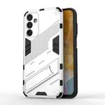 For Samsung Galaxy M15 5G Global Punk Armor 2 in 1 PC + TPU Shockproof Phone Case with Invisible Holder(White)