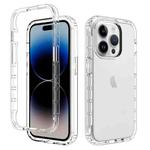 For iPhone 15 Pro Shockproof Clear Gradient PC + TPU Phone Case(Transparent)