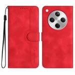 For OPPO Find X8 Heart Pattern Skin Feel Leather Phone Case(Red)