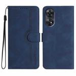 For OPPO Reno8 T 4G Heart Pattern Skin Feel Leather Phone Case(Royal Blue)