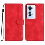 For OPPO Reno11 F / F25 Pro Heart Pattern Skin Feel Leather Phone Case(Red)