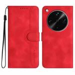 For OPPO Find X8 Ultra Heart Pattern Skin Feel Leather Phone Case(Red)