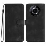 For Realme 11 Pro Heart Pattern Skin Feel Leather Phone Case(Black)