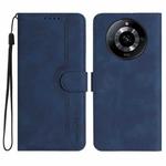 For Realme 11 Pro Heart Pattern Skin Feel Leather Phone Case(Royal Blue)