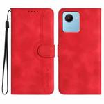 For Realme C30 4G/Narzo 50i Prime/C30s Heart Pattern Skin Feel Leather Phone Case(Red)