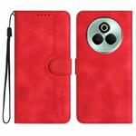 For Realme P3 Pro Heart Pattern Skin Feel Leather Phone Case(Red)