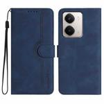 For Realme P3 Ultra 5G Heart Pattern Skin Feel Leather Phone Case(Royal Blue)