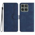 For Motorola Edge 60 Pro Heart Pattern Skin Feel Leather Phone Case(Royal Blue)