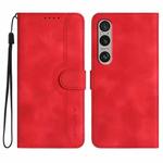 For Sony Xperia 1 VI Heart Pattern Skin Feel Leather Phone Case(Red)