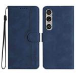 For Sony Xperia 1 VI Heart Pattern Skin Feel Leather Phone Case(Royal Blue)