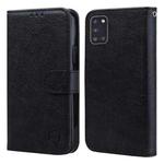 For Samsung Galaxy A31 Skin Feeling Oil Leather Texture PU + TPU Phone Case(Black)