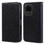 For Samsung Galaxy S20 Ultra Skin Feeling Oil Leather Texture PU + TPU Phone Case(Black)