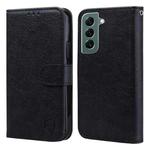 For Samsung Galaxy S22+ Skin Feeling Oil Leather Texture PU + TPU Phone Case(Black)