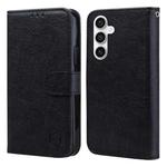 For Samsung Galaxy S23 FE Skin Feeling Oil Leather Texture PU + TPU Phone Case(Black)