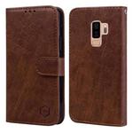 For Samsung Galaxy S9+ Skin Feeling Oil Leather Texture PU + TPU Phone Case(Brown)