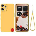 For Nothing CMF Phone 2 Pro Solid Color Liquid Silicone Dropproof Full Coverage Phone Case(Yellow)