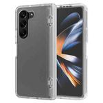 For Samsung Galaxy Z Fold5 Frosted PC+TPU Folding Phone Case with Hinge(Transparent)