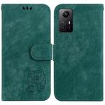For Xiaomi Redmi Note 12S Little Tiger Embossed Leather Phone Case(Green)