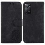 For Redmi Note 11 Pro 4G/5G Global Little Tiger Embossed Leather Phone Case(Black)