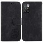 For Xiaomi Redmi 10 / 10 Prime Little Tiger Embossed Leather Phone Case(Black)