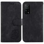 For Xiaomi Mi 10T Pro 5G / Mi 10T 5G Little Tiger Embossed Leather Phone Case(Black)