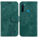 For Xiaomi Redmi Note 8T Little Tiger Embossed Leather Phone Case(Green)