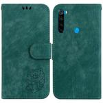 For Xiaomi Redmi Note 8 Little Tiger Embossed Leather Phone Case(Green)
