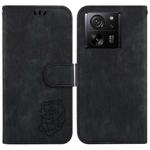 For Xiaomi 13T / 13T Pro / Redmi K60 Ultra Little Tiger Embossed Leather Phone Case(Black)