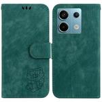 For Xiaomi Redmi Note 13 Pro 5G Little Tiger Embossed Leather Phone Case(Green)