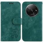 For Xiaomi Redmi A3 Little Tiger Embossed Leather Phone Case(Green)