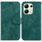 For Xiaomi Redmi Note 13 4G Global Little Tiger Embossed Leather Phone Case(Green)