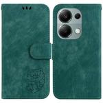 For Xiaomi Redmi Note 13 Pro 4G Little Tiger Embossed Leather Phone Case(Green)