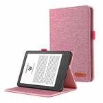 For Lenovo Legion Y700 2023 Horizontal Flip TPU + Fabric PU Leather Tablet Case(Rose Red)